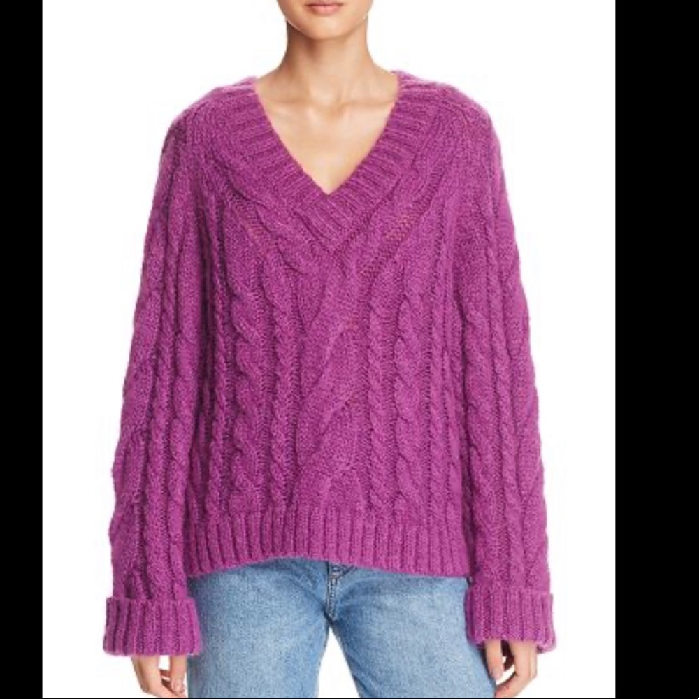 Rebecca Minkoff Maxine Cable Knit Sweater